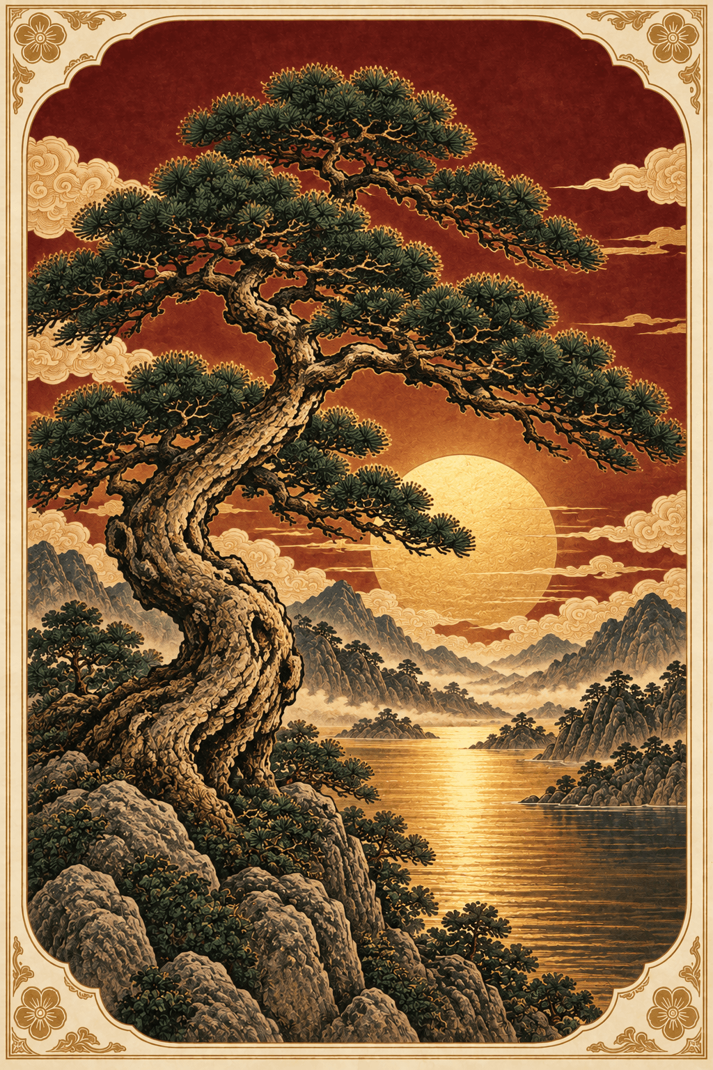 The Steady Tree: a spreading pine tree with deep roots